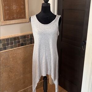 Loving people Gray Sleeveless Asymmetrical Top or Dress